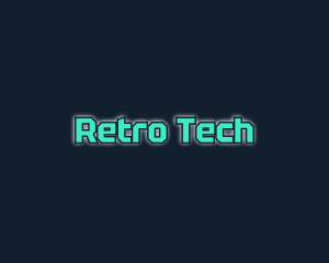 Futuristic Glowing Tech logo design