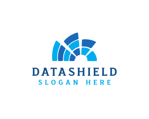 Data Network Connection logo design