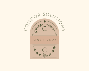 Organic Natural Plant Spa  logo design