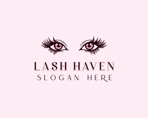 Eyelashes Beauty Cosmetics logo design