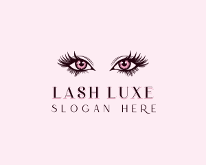 Eyelashes Beauty Cosmetics logo design