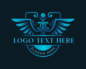 Healthcare - Physician Caduceus Medicine logo design