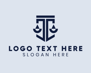 Legal - Notary Legal Scales logo design