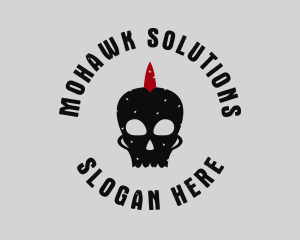 Mohawk - Mohawk Bone Skull logo design