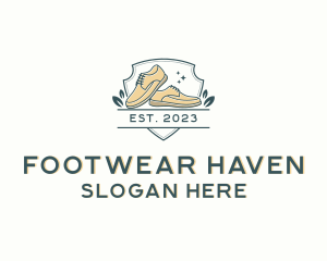 Men Suede Oxford Shoes logo design