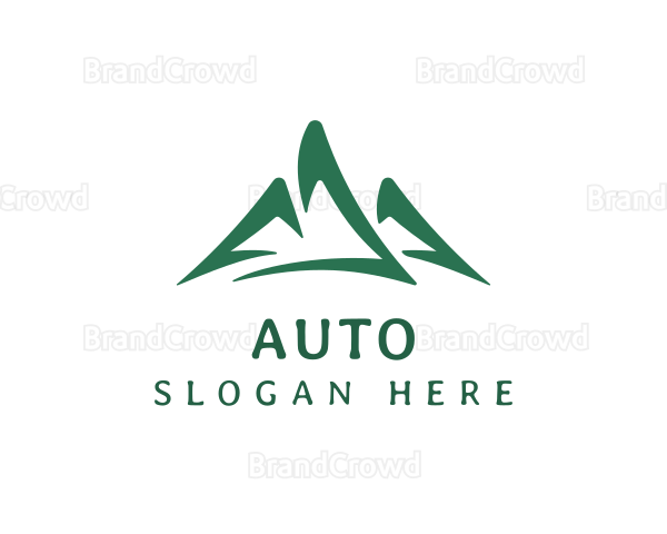 Mountain Peak Hiking Logo