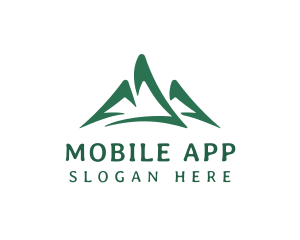 Mountain Peak Hiking Logo