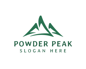 Mountain Peak Hiking logo design