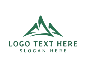 Expedition - Mountain Peak Hiking logo design