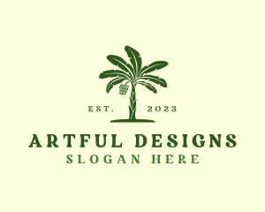 Banana Tree Plant logo design