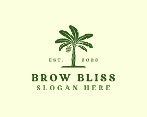 Banana Tree Plant logo design