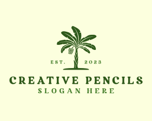 Banana Tree Plant logo design