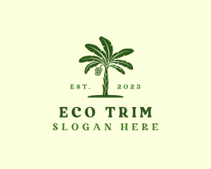 Banana Tree Plant logo design