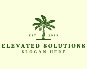 Banana Tree Plant logo design