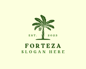 Banana Tree Plant logo design