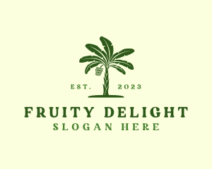 Banana Tree Plant logo design