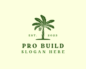 Banana Tree Plant logo design