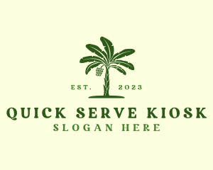 Banana Tree Plant logo design