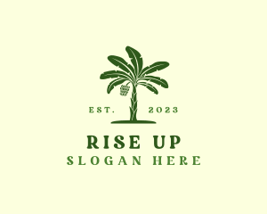 Banana Tree Plant logo design