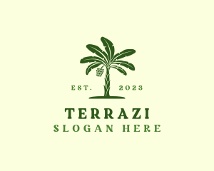 Banana Tree Plant logo design