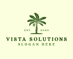 Banana Tree Plant logo design