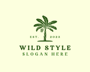 Banana Tree Plant logo design