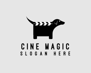 Film - Dog Clapperboard Film logo design