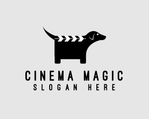 Film - Dog Clapperboard Film logo design