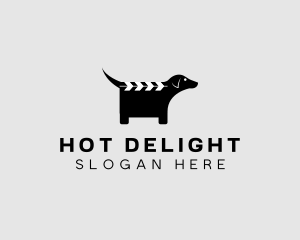 Dog Clapperboard Film logo design