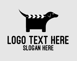 Director - Black Dog Clapperboard logo design