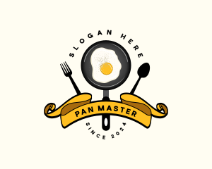 Pan - Egg Breakfast Kitchen logo design