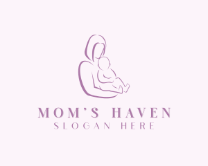 Infant Mother Postpartum logo design