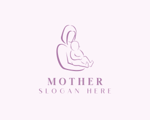 Infant Mother Postpartum logo design