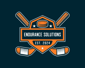 Ice Hockey Emblem Logo