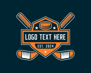 Puck - Hockey Athletic Team logo design