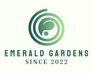 Spiral Leaf Gardening  logo design