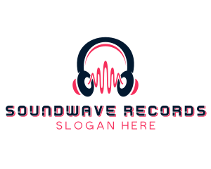 Record - Headset Recording Studio logo design
