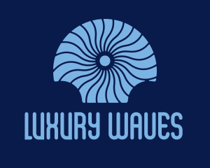 Blue Seashell Decoration  logo design