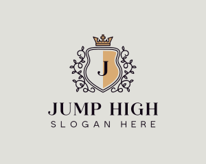 Royal High End Wreath logo design