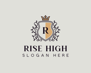 Royal High End Wreath logo design