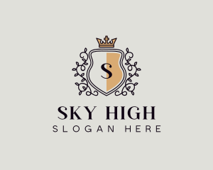 Royal High End Wreath logo design