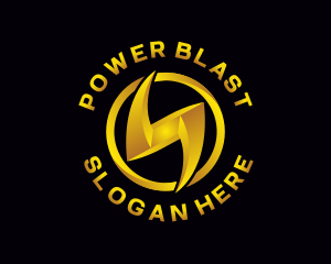 Electricity Power Charge logo design