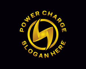 Electricity Power Charge logo design