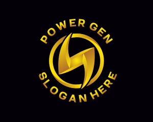 Electricity Power Charge logo design