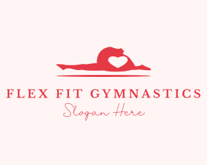 Red Heart Gymnastics logo design