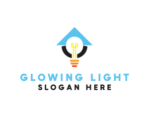 Lamp - Light Bulb Lamp logo design
