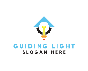 Light Bulb Lamp logo design