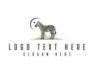 Zoo - Safari Zoo Zebra logo design
