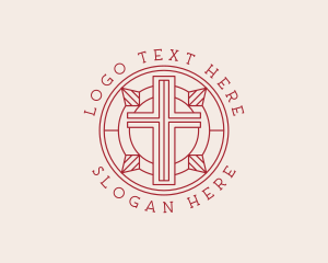 Worship - Ministry Chapel Cross logo design