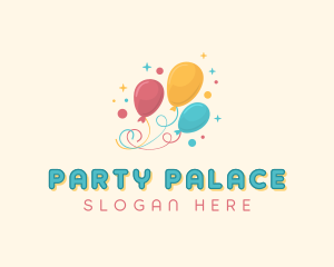 Birthday Party Balloons logo design